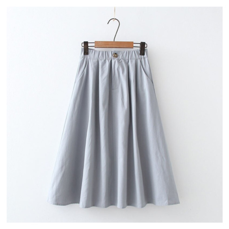 Midi sukně s elastickým pasem