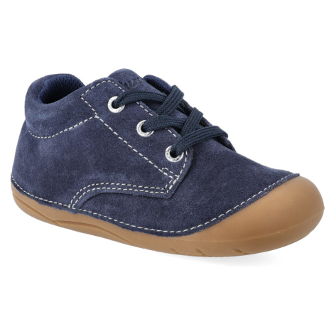 Barefoot dětské kotníkové obuv Lurchi - Flo suede navy modré