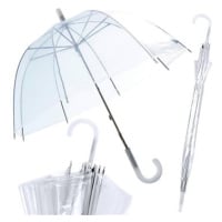 HurtDex Automatický skládací deštník, transparentní, 84 cm