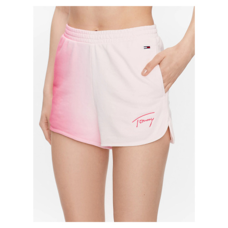 Tommy Jeans dámské růžové šortky Tommy Hilfiger