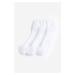 H & M - Neviditelné ponožky 3 páry - bílá