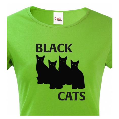 Dámské tričko s kočkama Black Cats BezvaTriko