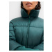 Bonprix BPC SELECTION prošívaná bunda s vysokými manžetami Barva: Zelená, Mezinárodní
