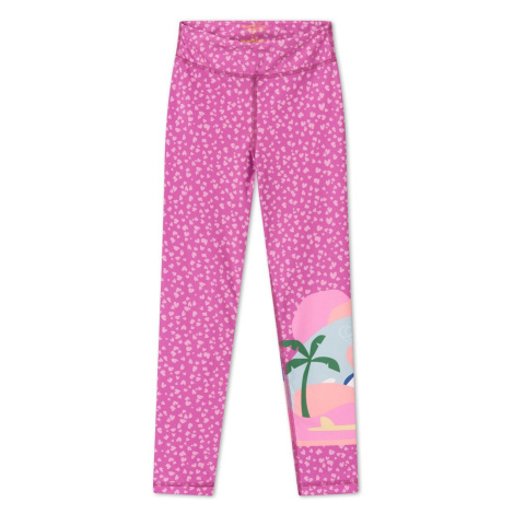 Plážové kalhoty Femi Stories růžová barva