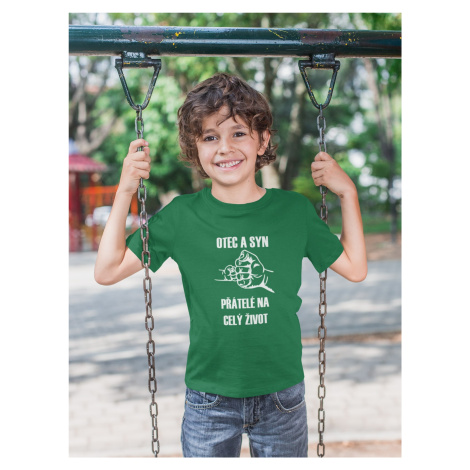 MMO Chlapecké tričko Otec a syn Barva: Trávová zelená