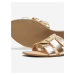 Dámské pantofle ve zlaté barvě ONLY Feli-4