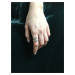 OLIVIE Nastavitelný stříbrný prsten HVĚZDY 5350
