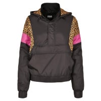 Dámská bunda AOP Mixed Pull Over Black/leo