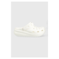 Dětské pantofle Crocs bílá barva