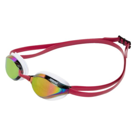 Arena PYTHON MIRROR Závodní plavecké brýle, červená, velikost
