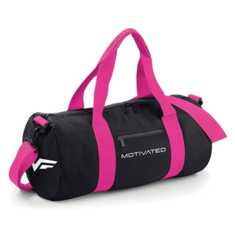 MOTIVATED - Sportovní taška dámská (černo-růžová) 413 - MOTIVATED