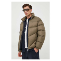 Péřová bunda Armani Exchange pánská, zelená barva, zimní, oversize