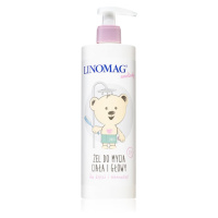 Linomag Emolienty Shampoo & Shower Gel sprchový gel a šampon 2 v 1 pro děti od narození 400 ml