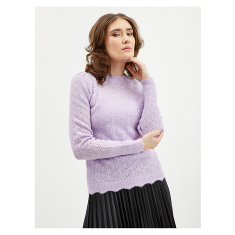 Světle fialový dámský svetr s příměsí vlny ORSAY