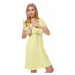 Italian Fashion Bavlněná těhotenská noční košile Felicita žlutá