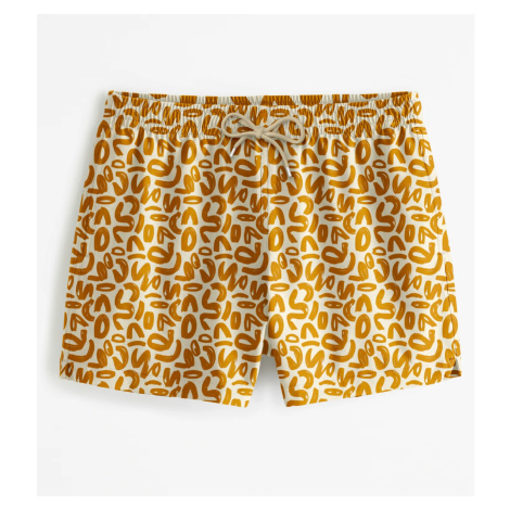 Golden Geometric Swim Shorts Bittersweet Paris