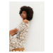 Bonprix BPC SELECTION šaty s odhalenými rameny Barva: Hnědá, Mezinárodní