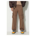 Bavlněné kalhoty Alpha Industries Jet Pant béžová barva, jednoduché, 101212.183