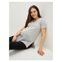 LC Waikiki V-Neck Plain Short Sleeve Maternity T-Shirt