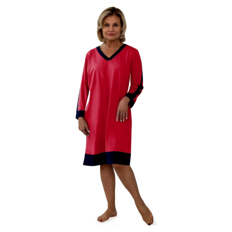 Noční košile Martel Olivie - bavlna Červená