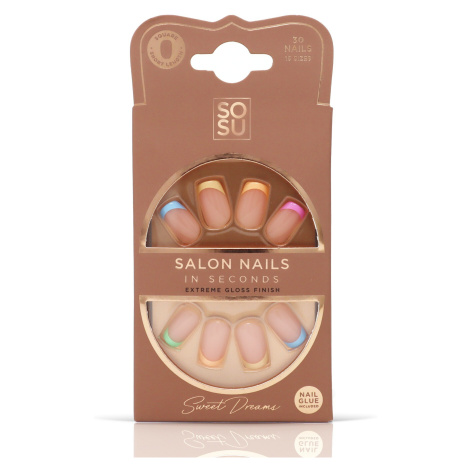 SOSU Cosmetics Umělé nehty Sweet Dreams (Salon Nails) 30 ks