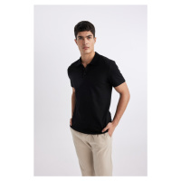 DEFACTO Slim Fit Polo Collar Short Sleeve Cotton Basic T-Shirt