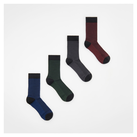 Reserved - Sada 4 párů ponožek - Bordó