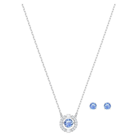 Swarovski Souprava šperků s modrými krystaly SPARKLING DANCE 5480485
