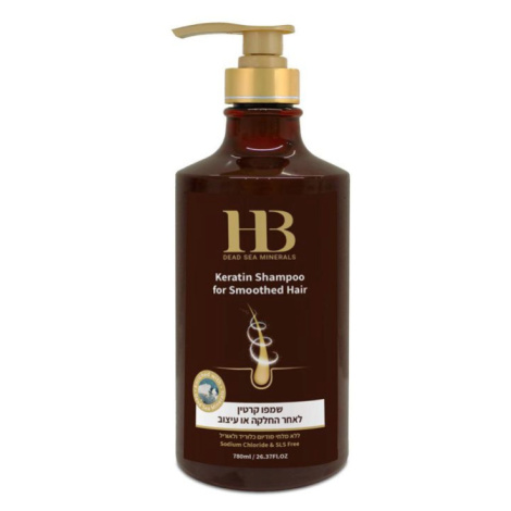 H&B Dead Sea Minerals Šampon pro hladké vlasy s Keratinem 780 ml