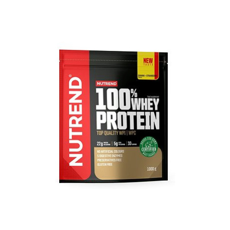 Nutrend 100% Whey Protein 1000 g, banán+jahoda