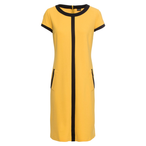 Bonprix BODYFLIRT zajímavé šaty Barva: Žlutá, Mezinárodní