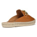 Kožené espadrilky Geox D LAMPEDUSA B hnědá barva, D36V0B00085C6001