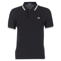 Fred Perry SLIM FIT TWIN TIPPED Černá