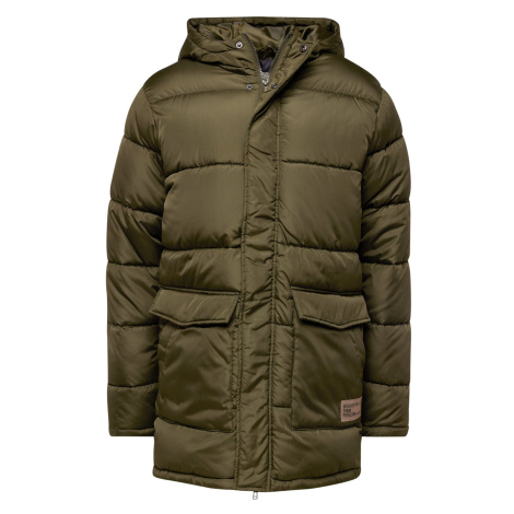 BLEND Zimní bunda olivová