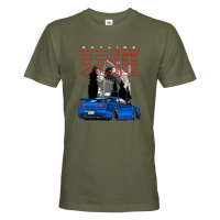 Pánské tričko s potiskem Nissan Skyline R34 Stance -  tričko pro milovníky aut