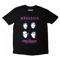 Maneskin tričko, Live At Circo Massimo 2022 Faces Black, pánské