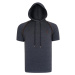 T8570 DEWBERRY HOODED MEN'S T-SHIRT-FLAT ANTHRACITE