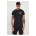 Bavlněné tričko Tommy Hilfiger černá barva, s potiskem, MW0MW33689
