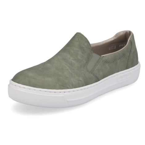 Zelené dámské mokasíny