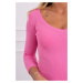 Šaty z vroubkovaného materiálu model 8863 jasné růžové