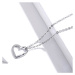 Stříbrný náhrdelník s přívěskem srdce SCN347 LOAMOER