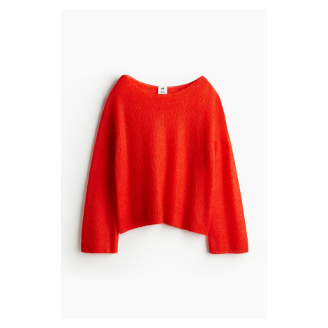 H & M - Tenký svetr z mohérové směsi - oranžová H&M