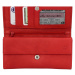 Klasická dámská kožená peněženka Claudia, červená