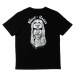 tričko street pánské - House Of Masks Tee - FALLEN - FMU1RE08 BLACK WHITE