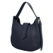 Elegantní dámská kožená kabelka Avril, tmavě modrá