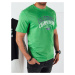 Dstreet Módní zelené tričko s popisem
