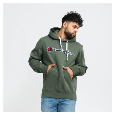 Champion Heavy Combed Organic Cotton Hoodie olivová