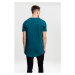 Shaped Long Tee - teal