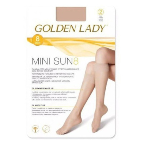 Golden Lady Mini Sun 8 den A'2 2-pack podkolenky