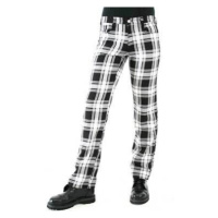 kalhoty pánské Black Pistol - Tartan Pants Black-white - B-1-05-060-01